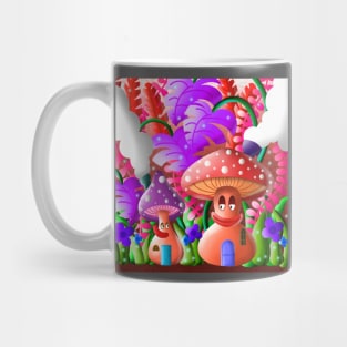 Mushroom Houses Mug